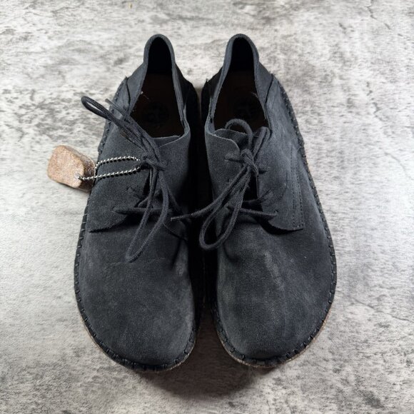 Birkenstock Gary Black Suede Leather Lace-Up Derby Shoes Women's Size 36 US 5 - Picture 7 of 9